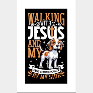 Jesus and dog - Braque Saint-Germain Posters and Art